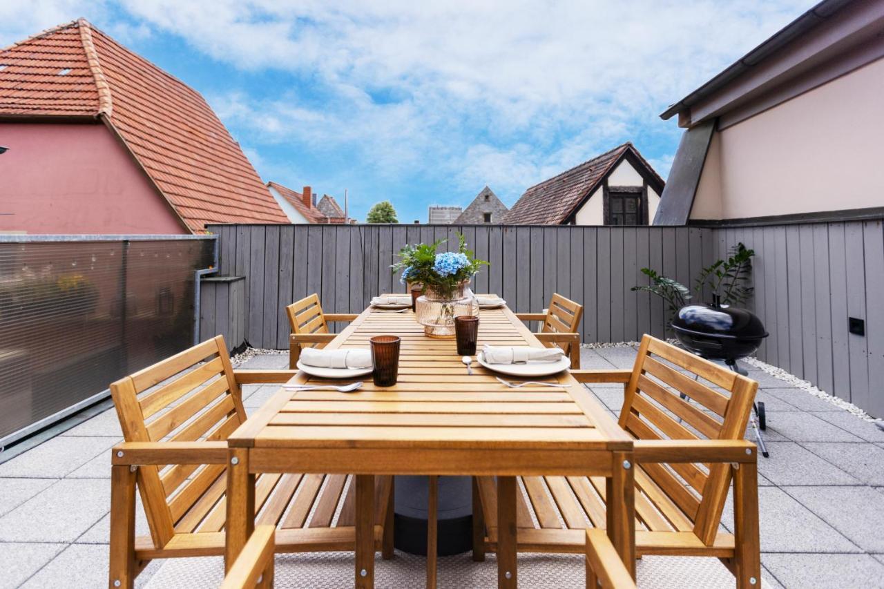 Homie Stay Badgasse - Fewos Am Main Mit Dachterrasse & Fahrradgarage Оксенфурт Экстерьер фото